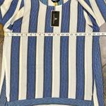 Jules & Leopold New! NWT Textured Striped 3/4 Sleeve Blouse Medium Photo 5