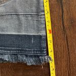 J Brand Lela Drift Dipped Indigo Pencil Frayed Stretch Denim Jeans Skirt 24 Photo 5