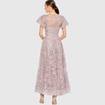 Mac Duggal 50665 Womens Embroidered High Neck Cap Sleeve A Line Gown Photo 4