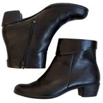 Ecco EUC  Leather Ankle Boots Black Size 8 - 8.5 Photo 0