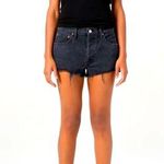 AGOLDE Vintage Cut-Off Shorts – Parker High-Rise | Size 29 | Washed Black Denim Photo 0