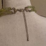 Vintage Yellow / Green Plastic Beaded Costume Necklace Double Strand Photo 6