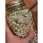 Mystery Jewelry Jar Large Jar Classic Pearls Victorian Castlecore 30 Pieces White Photo 6