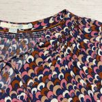 Boden USA Boden 3/4 Balloon Sleeve Tie Neck Print Blouse Photo 1