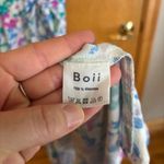 Boii XS Floral Maxi‎ Wrap Dress Short Sleeve V Neck Casual Bohemian White Photo 1