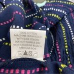 Mud Pie  Desi Off the Shoulder mini dress in navy blue multicolor stripe size S Photo 12