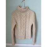 Jones New York Jones NY Medium Cable Knit Merino Wool Angora Turtleneck SweaterIvory Long Slv Photo 1