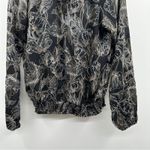 Allison Joy Evereve Ariel Black White Tan Floral Print Long Sleeve Top Size M Photo 4