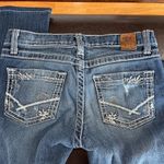 BKE  Lexi flare boot jean in a size 26 white stitching western rodeo rocker Photo 7