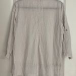 Saint Tropez West 100% Linen White Top Photo 1