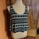 Vtg Y2K Deb geometric open back crop top Photo 3