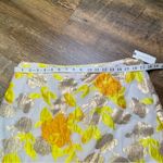 Maeve NEW Anthropologie  Faye Flounced Jacquard Mini Skirt Sz 14 Yellow Metallic Photo 5