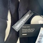 NWT ANDREĀDAMO Jersey Ribbed Cut Out Stretch Bra Black Sz S/M Photo 5