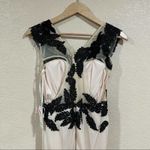 NEW NWT Azzure Couture FM511 black ivory embellished beaded mermaid prom dress Size 2 Photo 5