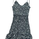 AQUA  Black and White Floral Mini Dress Photo 2