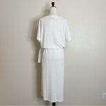 Free People Beach White Tie Waist Midi Dress, Sz Small Photo 7