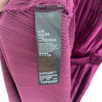 Topshop  Ribbed Wine Wrap Dress Long Sleeves Photo 7