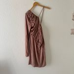 NBD Jolene Mini Cocktail Dress in Mauve - Nude Brown Photo 2