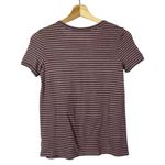 American Eagle AEO Purple Stripe Crewneck Short Sleeve T-Shirt XS Photo 1
