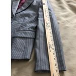 STRESA ASL Women's Blazer Button Gray Stripe 12P Jacket Long Sleeve Open Front Size 12 Photo 10
