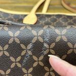 Masien Rauder Brown Faux Leather Tote Bag 13 x 11 Inches Photo 7