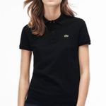 Lacoste Black Two-Button Logo Petit Piqué Polo Short Sleeve Shirt Size 44 Photo 0