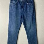 Current/Elliott  Vintage Cropped high waist Slim Studded jeans Sz 29 Photo 0