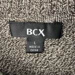 BCX Brown Cowl Neck Knit Ribbed 3/4 Sleeve Tunic Sweater, Size Large Photo 1