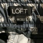 Loft Ann Taylor  Blue White Shorts NWOT Sz 00 #6263 Photo 1