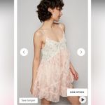 POL  Jane Ruffle Lace V-Neck Dress in blush Photo 7