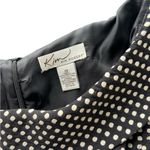 kim rogers  Black and White Polka Dot Dress with red Belt Photo 1