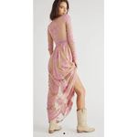 For Love & Lemons Temecula Maxi Dress Pink Embroidered Mesh Size Small NWT Photo 1