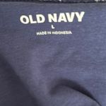 Old Navy  Floral Print Ribbed Crop Top Navy Blue Sleeveless Tank Top Casual‎ Photo 6