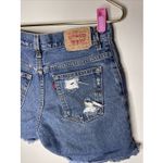 Levi's Womens ‎ 550 Relaxed Fit Americana Cut-off Jean Shorts Sz 28 Photo 6