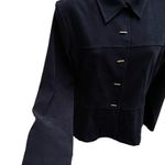 VTG Long Sleeve Button Down Navy Blue Top Women’s Petite 6P R&K Originals Photo 3