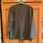Doncaster women’s Dark green linen button down top size 12 Photo 1