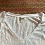 PINK - Victoria's Secret VICTORIAS SECRET PINK WHITE BASIC LONG SLEEVE TEE Photo 1