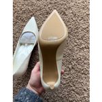 Charles and Keith  Ivory Cream Classic Neutral Leather Heels Womens 38 US Womens 8 Photo 14