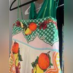 ALÉMAIS Lemonis Printed Linen Midi Dress White Size 8 Photo 8