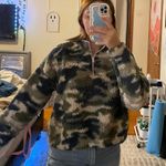 Target Fuzzy Quarter Zip Crop Crewneck Photo 1