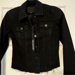BLANK NYC  NWT black denim jacket. Size XS Photo 3
