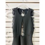 Nookie Sweet Life Lace Trim High Neck Cutout Sheath Midi Dress Black AUS 8 /US 2 Photo 2