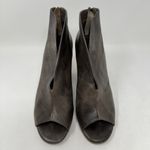 Antelope  Peep Toe Block Heel Ankle Boots Booties Taupe‎ EU Size 40 Women’s 9-9.5 Photo 3
