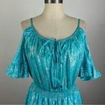 Michael Kors Michael  Cold Shoulder Smocked Fit + Flare Dress Photo 3