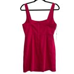 Babaton NEW NWT  Aritzia 90’s Slit Mini Dress In Eros Pink Fuchsia Photo 4