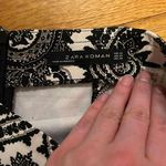 ZARA paisley mini black & white skirt causal business vacation outfit Photo 4