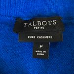 Talbots Blue Cashmere Petite Sweater Photo 4