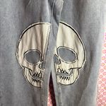 Gilipur Light Wash Skull Patch Jeans Punk Goth Streetwear Denim Pants Blue Size undefined Photo 1
