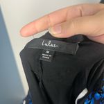 Lulus New Tiers of Love Black and Blue Print Tiered Ruffled Maxi Dress medium Photo 6