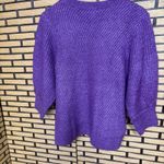 Liz Claiborne  Purple Short Sleeve Sweater Size Large Photo 1